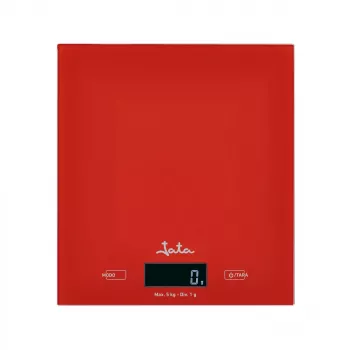 JATA Mod. 729R raudonos spalvos elektroninės virtuvinės svarstyklės