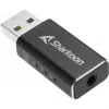 Vidinis USB Type-A į 3,5 mm DAC adapteris Sharkoon DAC Pro S — 2 V išėjimas, juodas, kompaktiškas (42×17,3×9,7 mm)