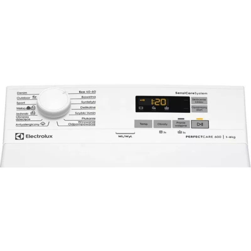 Skalbimo mašina Electrolux EW6TN5261FP, pakrovimas iš viršaus 6 kg, energijos klasė D