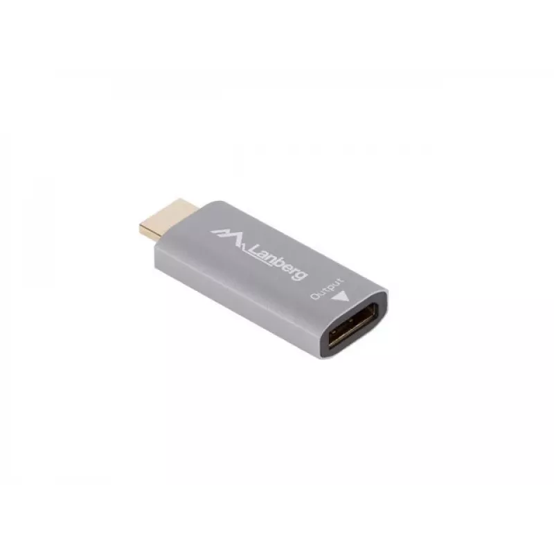 Adapteris vaizdo kabeliui Lanberg AD-HD-DP-01 HDMI Type A DisplayPort sidabrinis