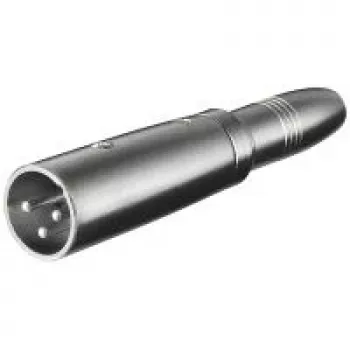 Wentronic Goobay XLR adapteris – XLR kištukas (3 kontaktai) > lizdas Jack 6,35 mm (2 kontaktai, mono) (27454)