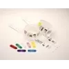 Zebra segtukai, skirti QuickClip apyrankėms, geltoni