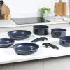Puodų ir keptuvių rinkinys Russell Hobbs RH03321EU7 – 8 dalių, su keramine nelimpančia danga, tinka indaplovei