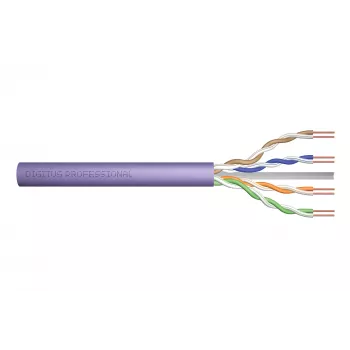 DIGITUS - Biri laido ritė - 100,0 m - UTP - CAT 6 - Violetinė (DK-1613-VH.1)