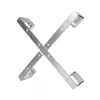 Kabelių laikiklis Extralink Four Arms aliumininis rėmas S500 — 500 x 500 x 70 mm, stalas/siena, aliuminis
