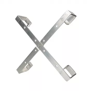 Kabelių laikiklis Extralink Four Arms aliumininis rėmas S500 — 500 x 500 x 70 mm, stalas/siena, aliuminis
