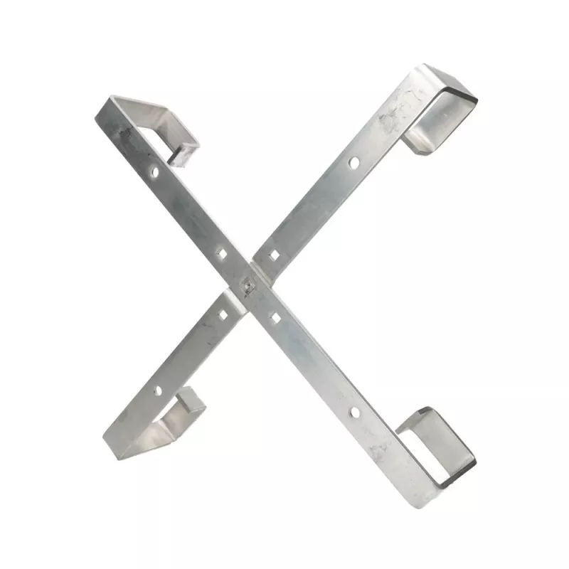 Kabelių laikiklis Extralink Four Arms aliumininis rėmas S500 — 500 x 500 x 70 mm, stalas/siena, aliuminis