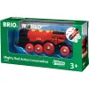 BRIO 33592 baterijomis varomas traukinukas juodas/raudonas