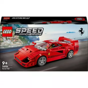 LEGO Speed Champions Ferrari F40 Supercar Konstruktorius su Vairuotojo Minifigūrėle, 9+ Metų