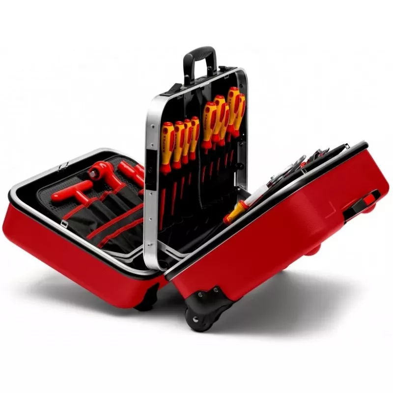 Dėžė įrankiams KNIPEX 98 99 15 juoda-raudona