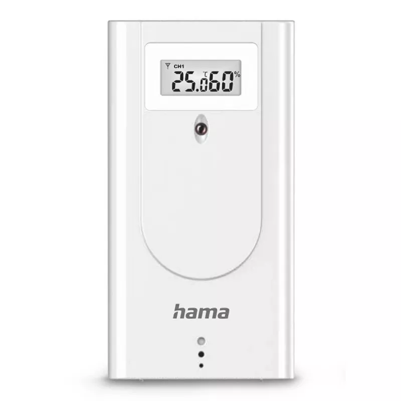 Hama 00222228 Skaitmeninė orų stotelė, balta, baterijomis maitinama
