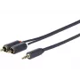 Vivolink PROMJRCA5 garso kabelis 5 m 3,5 mm – 2 x RCA juodas