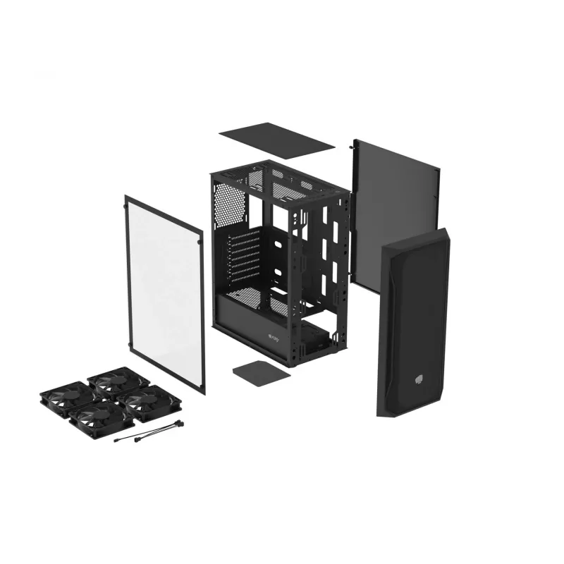 Natec Fury Shobo SH4F – Kompiuterio korpusas – Mid Tower – Juodas