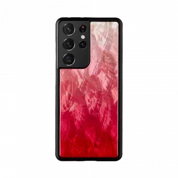 Dėklas iKins Samsung Galaxy S21 Ultra — pink lake black