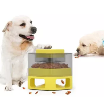 Doggy Village MT7130Y automatinis šėrimo įrenginys gyvūnams geltonas