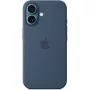 Apple MYY23ZM/A silikoninis dėklas su MagSafe, skirtas iPhone 16, mėlynas (Denim)