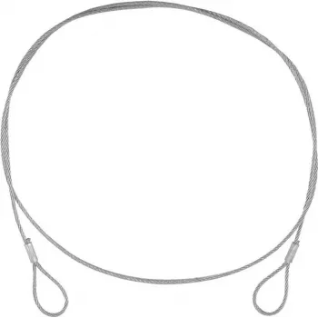 Plieninis trosas EUROLITE 58010422 900 x 3 mm sidabrinis, be jungties