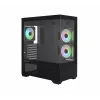 Korpusas PC CHRONIX V2 Mid Tower ARGB ventiliatoriai x3 juodas