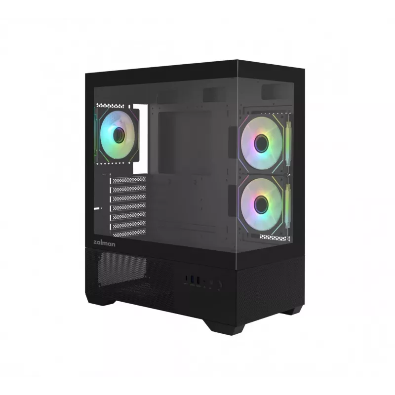 Korpusas PC CHRONIX V2 Mid Tower ARGB ventiliatoriai x3 juodas