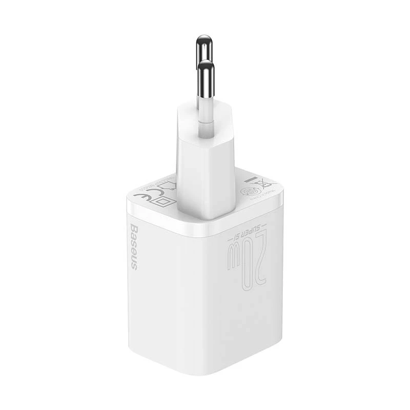 Baseus Super Si Smartphone White AC greitasis kroviklis patalpoms