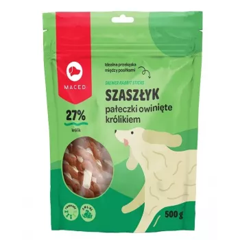 MACED ėdalo lazdelės su triušio oda šunims - kramtukas - 500 g