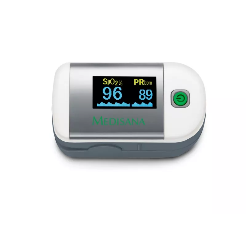 Medisana PM 100 pulsoksimetras, baltas/sidabrinis