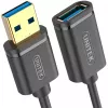 UNITEK Y-C457GBK USB laidas USB 3.2 Gen 1 (3.1 Gen 1) 1 m USB A juodas