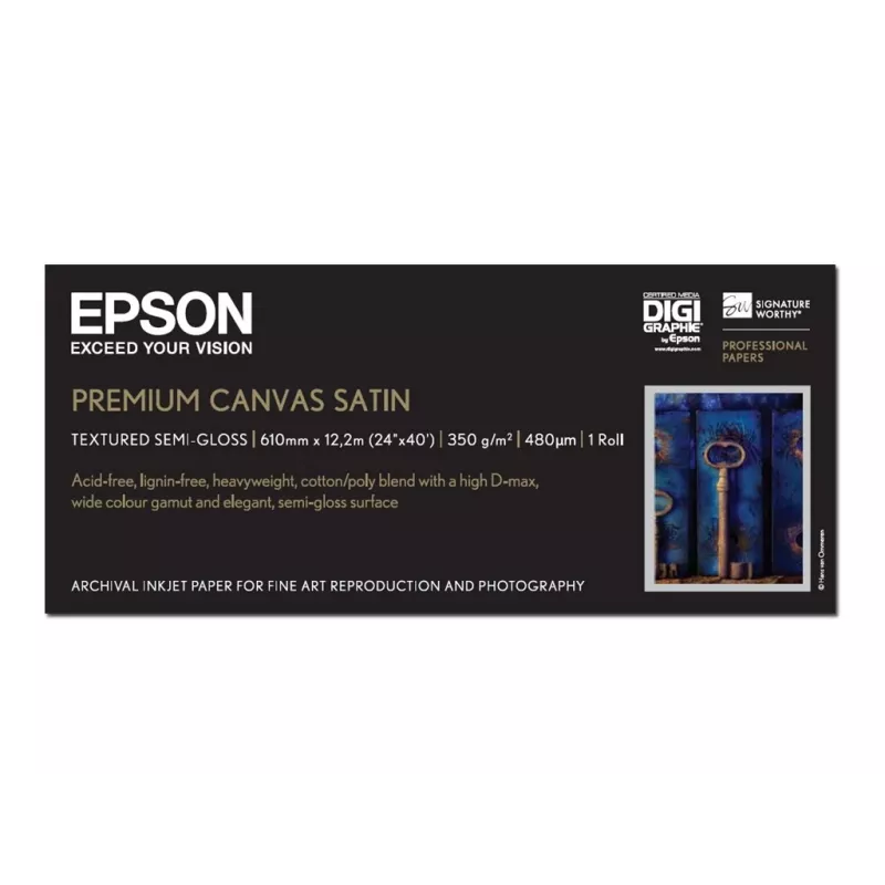 Epson Premium Canvas Satin 24 colių x 12,2 m, 350 g/m²