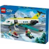 LEGO City Gelbėjimo lėktuvas 60465 – mažas gelbėjimo orlaivio statybos rinkinys, 403 detalės, 4 minifigūrėlės, nuo 6 metų