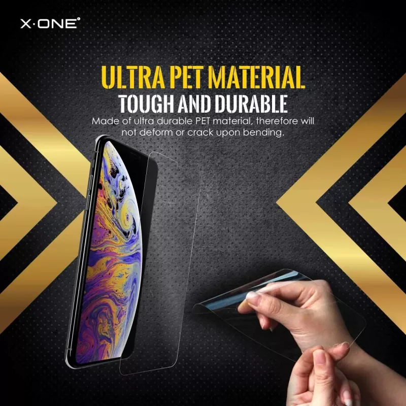 Apsauginis ekrano stiklas Shock Eliminator X-ONE, skirtas iPhone 7 Plus – juodas