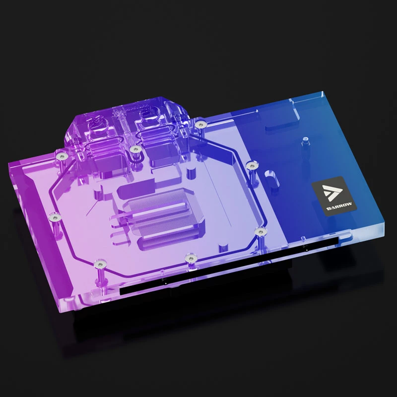 Barrow LRC2.0 vandens aušinimo blokas RTX 4080 FE Aurora RGB akrilinis