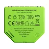 Įmontuojamas reguliatorius Shelly Dimmer Gen3 — LED iki 150 W, halogenas iki 200 W, 220–240 V, belaidis, juoda/žalia