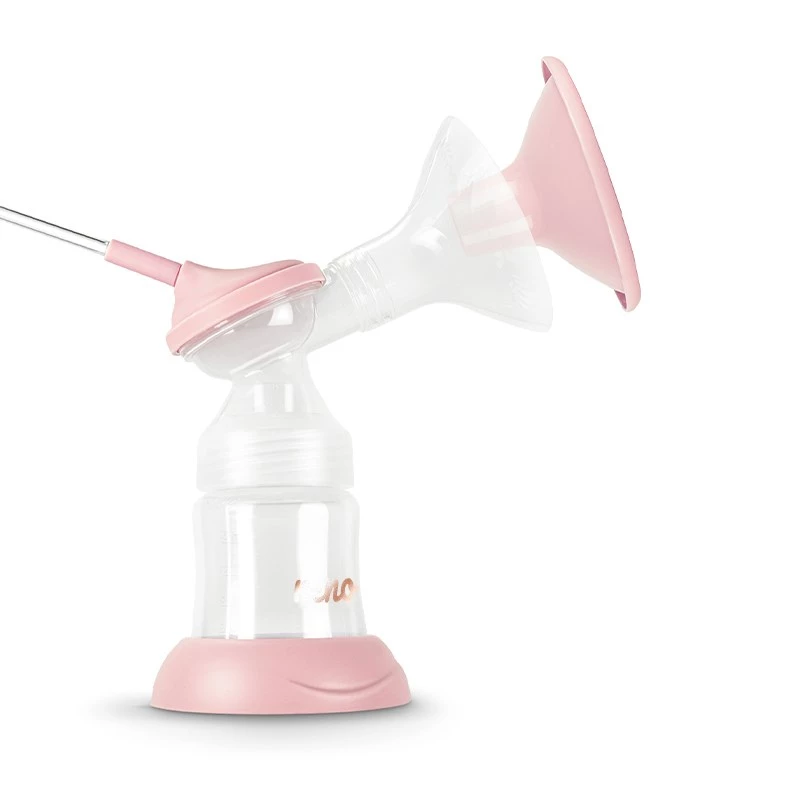 Elektrinis pientraukis Neno Bella Twin su 150 ml buteliukais, 6 stimuliavimo / 9 siurbimo lygiai, USB Li‑Ion baterija, rožinė/skaidri