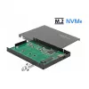 DeLOCK 42609 Juodas M.2 SSD korpusas