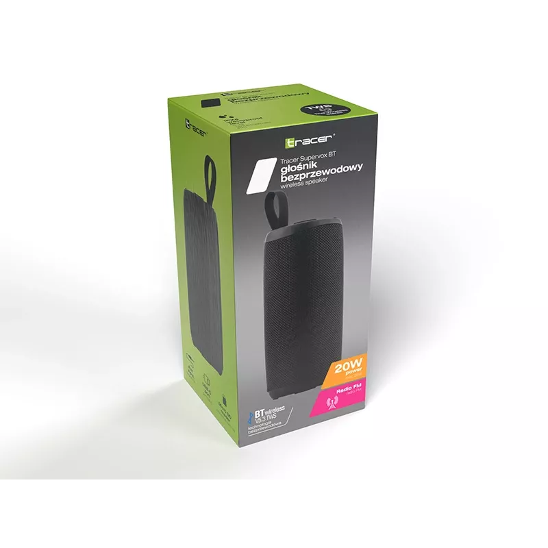 Nešiojamas Bluetooth garsiakalbis TRACER Supervox Black TRAGLO47686