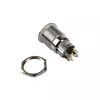 DimasTech PD210 vandalams atsparus mygtukas 19 mm Silverline Dot RGB