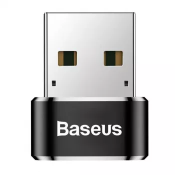 Adapteris Baseus USB (vyriškas) į Type-C (moterišką) juodas
