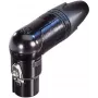 Neutrik XLR jungties lizdas, kampinis, 3 kontaktai, juodas NC3FRX-BAG 1 vnt.