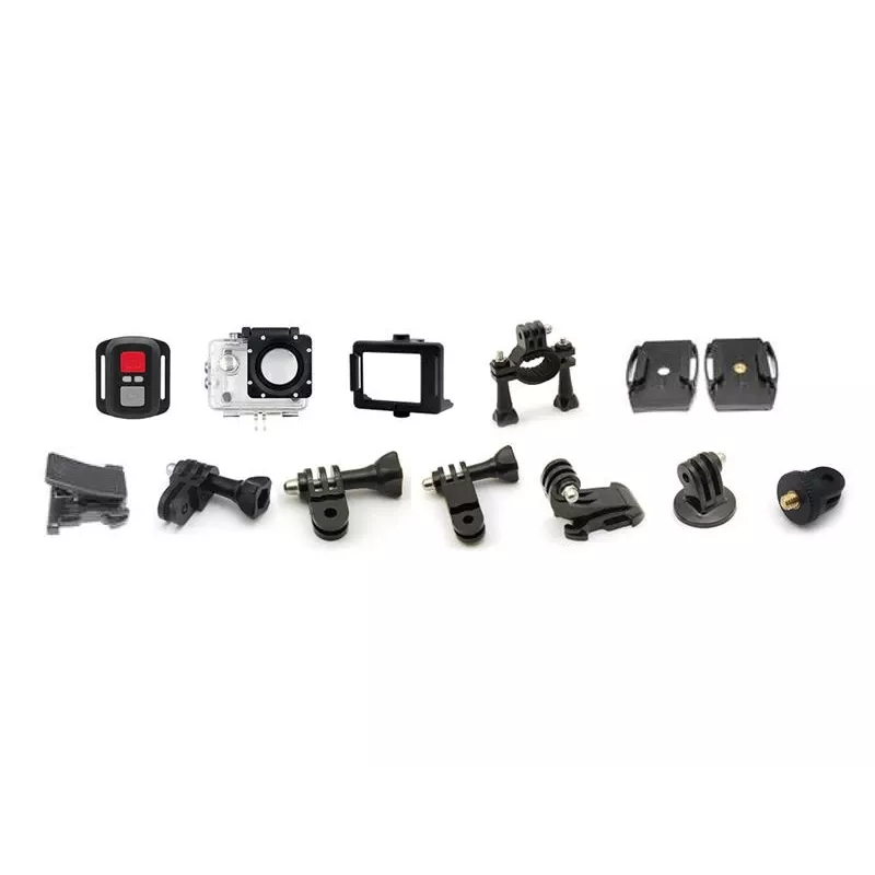 Easypix GoXtreme Enduro Black - veiksmo kamera - montuojama - 4K / 30 kadrų per sekundę - 8 MP - Wi-Fi - atspari vandeniui iki 30 m - Juoda