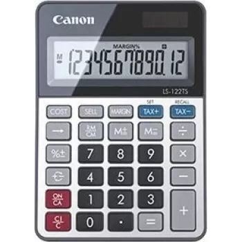 Canon LS-122TS stalinis skaičiuotuvas su 12 skaitmenų ekranu, pilka spalva