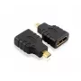 Techly IADAP-HDMI-MD adapteris Micro HDMI D į HDMI lizdą, juodas