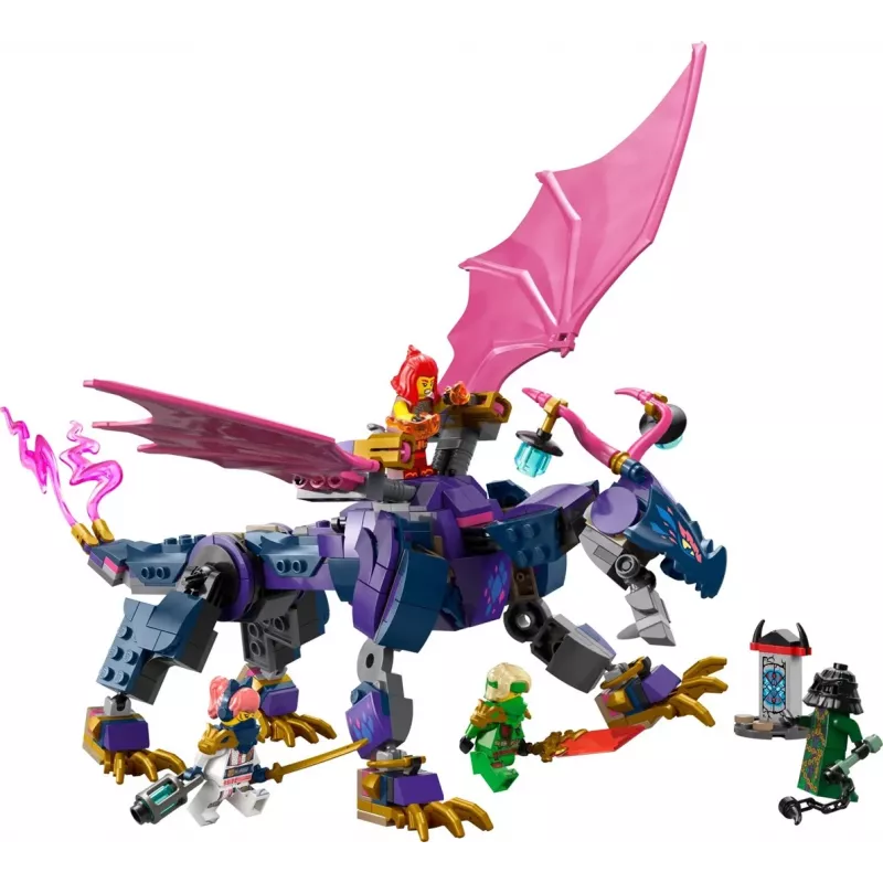 LEGO konstruktorius NINJAGO 71842 Rontu Meistras Drakonas — 381 detalė, 4 minifigūrėlės, modelio aukštis 130 mm