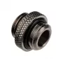 Adapteris Alphacool G1/4 AG į G1/4 AG, metalinis kampuotas jungtis, juodas