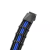 CableMod PRO ModMesh 12VHPWR kabelio prailginimo rinkinys juoda/mėlyna – 12VHPWR GPU maitinimo prailginimas