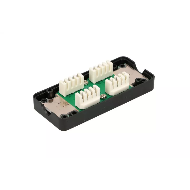 Extralink CAT6 UTP jungiamoji dėžutė, statinė jungtis, juoda