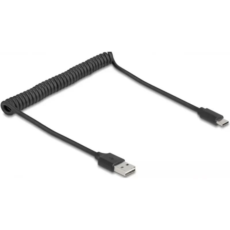 USB laidas DeLOCK 90133 USB 2.0 0.8 m juodas