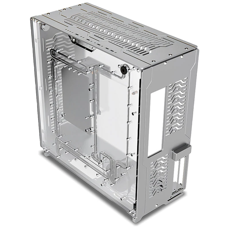 Singularity Computers Wraith ITX/DTX kompiuterio korpusas, sidabrinis