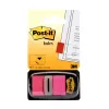 3M Post-it Index Pink, siauros, 50 lipnių juostelių, 25,4 x 43,2 mm, vienkartiniame dozatoriuje (I680-21)