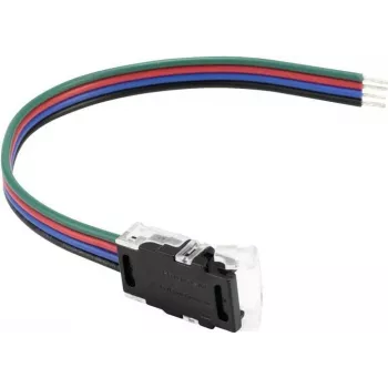 LED juostos maitinimo jungtis EUROLITE 50530070 4 kontaktų, skirta 10 mm juostoms