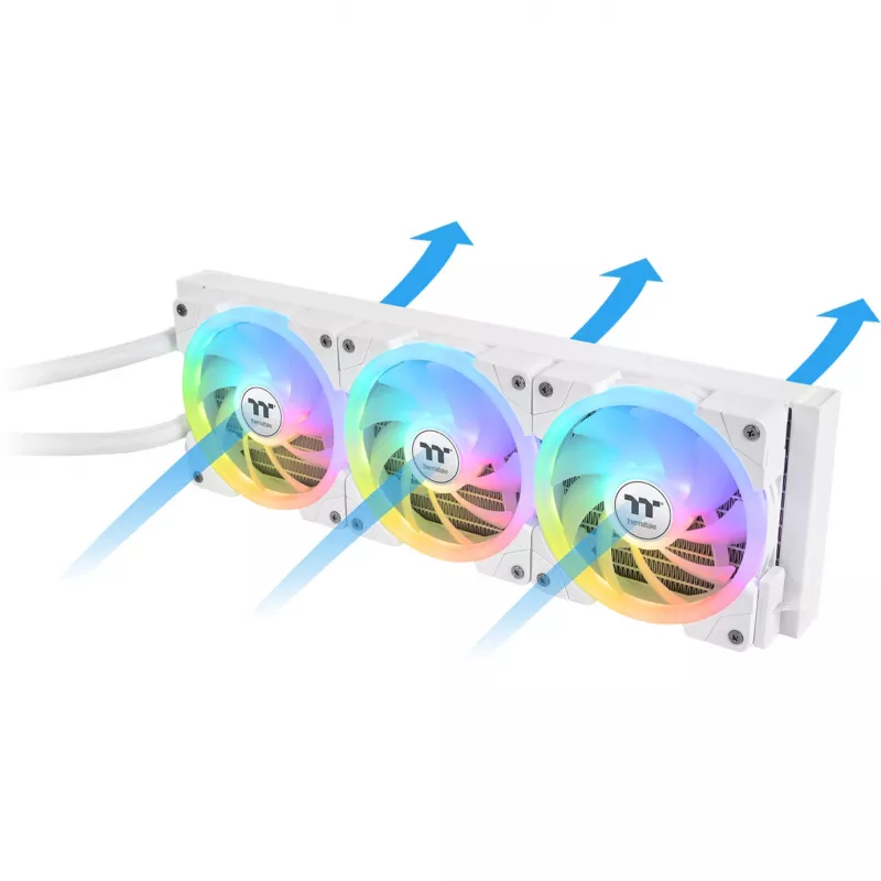 Skysčio aušintuvas AIO THERMALTAKE MAGFloe 360 Ultra White, 360 mm, baltas